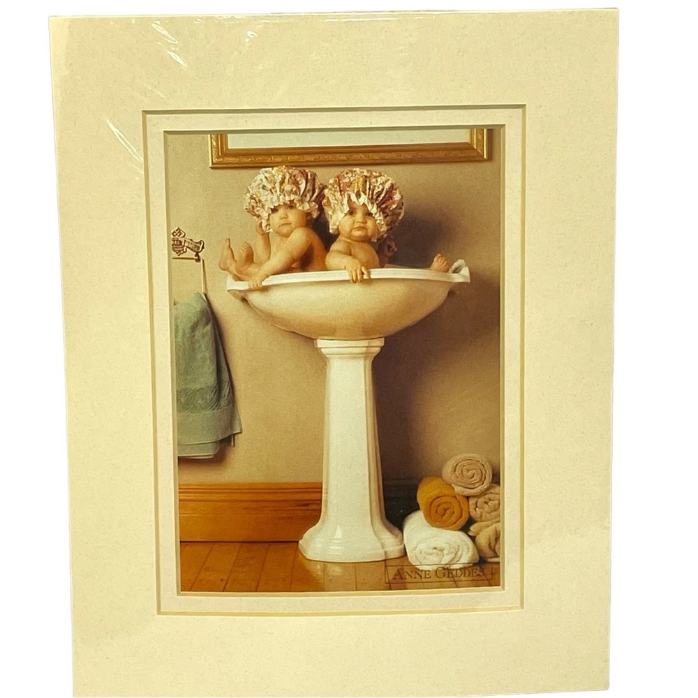 Anne Geddes Picture Babies in HandBasin New 8”x10” Frame Size